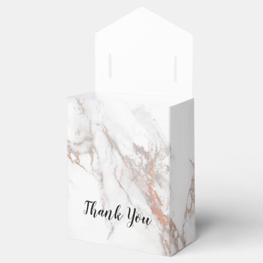 White Marble Texture glücklich Vielen Dank Geschenkschachtel (Geöffnet)
