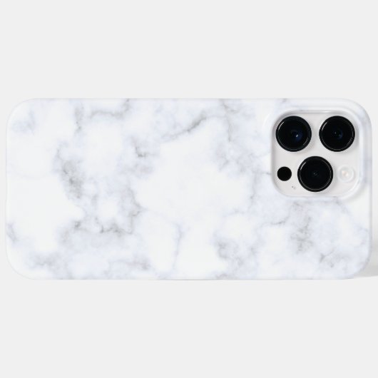 White Marble Trendy Case-Mate iPhone Hülle (Rückseite (Horizontal))