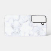 White Marble Trendy  Samsung Galaxy Hülle (Rückseite (Horizontal))