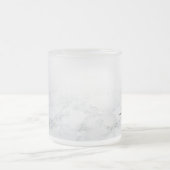 White Marble Wedding Bridal Baby Dusche Name Gefal Mattglastasse (Mittel)