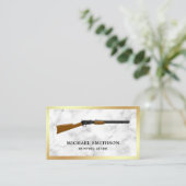 White Marbour Shotgun Rifle Gun Shop Gunsmith Visitenkarte (Stehend Vorderseite)
