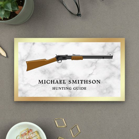 White Marbour Shotgun Rifle Gun Shop Gunsmith Visitenkarte