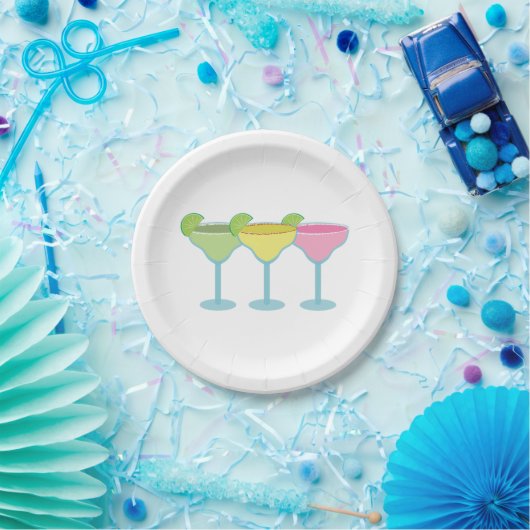 White Margarita Glasses Party Teller (Party)