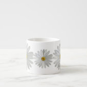 White Marguerite Daisy Blume Espressotasse (Vorderseite)