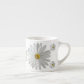 White Marguerite Daisy Blume Espressotasse (Rechts)