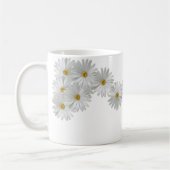 White Marguerite Daisy Blume Kaffeetasse (Links)