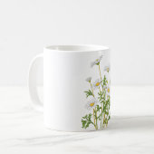 White Marguerite Daisy Kaffeetasse (Vorderseite Links)