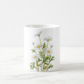 White Marguerite Daisy Kaffeetasse (Mittel)