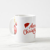 White Marry Christmas Tasse (Vorderseite Links)