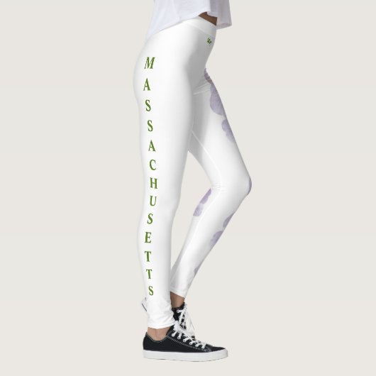 White Massachusetts Staat Mayflower Leggings (Rechts)