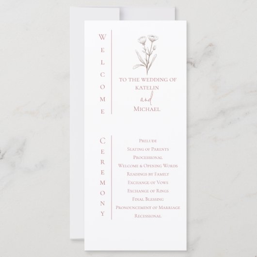 White & Mauve Wedding (Vorderseite)