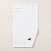 White Medical Caduceus Badhandtuch Set (Handtuch)