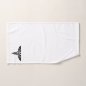 White Medical Caduceus Badhandtuch Set (Handtuch)