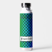 White Mesh Moire von Kenneth Yoncich Trinkflasche (Links)