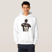White Messi Men's Hoodie (Vorne ganz)