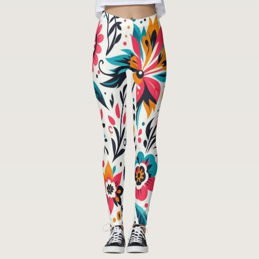 White Mexican Leggings (Vorderseite)