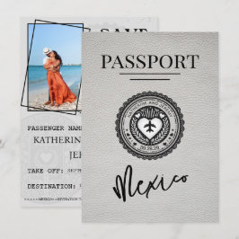 White Mexico Pass Save the Date