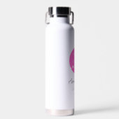 White Minimalism Name Custom WELLNESS-CENTER Beaut Trinkflasche (Vorne)