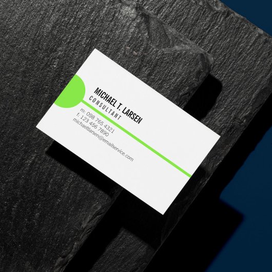 White Minimalist der Limitlinie Visitenkarte