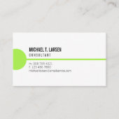 White Minimalist der Limitlinie Visitenkarte (Vorderseite)