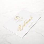 White Minimalist Wedding Rings Bridesmaid Luxury Folieneinladung (Gedreht)