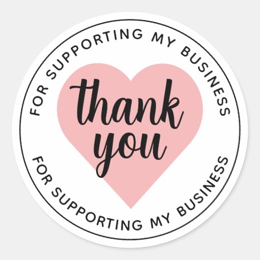 White Minimalistisch Ästhetik Vielen Dank Circle S Runder Aufkleber (Vorderseite)