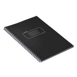 White Minimalistisch Live Your Best Life Notebook Notizblock