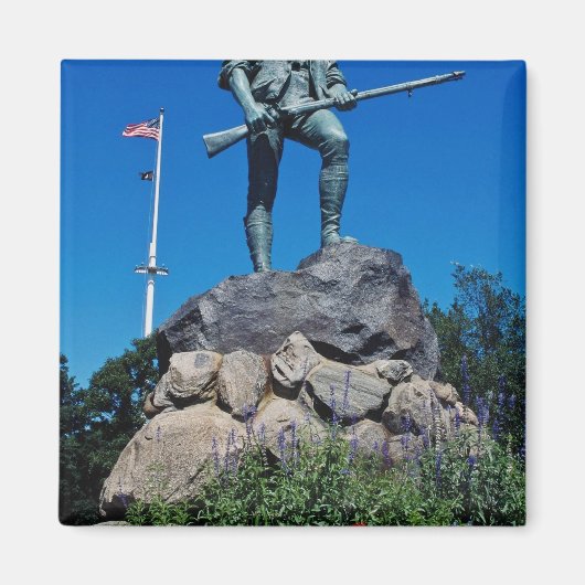 White Minuteman Statue, Lexington, Massachusetts, Magnet (Vorne)