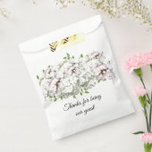 White Mixed Floral Bouquet Gefallen Beutel Geschenktütchen (Versiegelt)