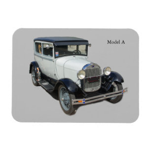 White Model A MagMagMagnet Magnet