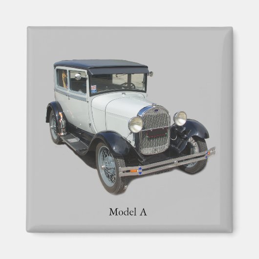 White Model A MagMagnet Magnet (Vorne)