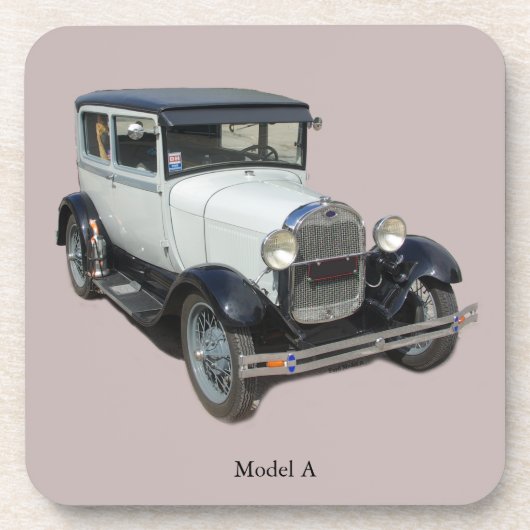 White Model A Untersetzer Set (Vorderseite)