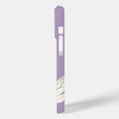 White Modern Blume Personalize Name Case-Mate iPhone Hülle (Rückseite / Links)