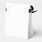 White Modern Bold Wedding Danke Geschenkschachtel (Rückseite)