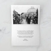 White Modern Calligraphy Foto Wedding Dankeskarte (Innenseite)