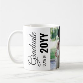 White Modern Classic Foto Graduation Party Kaffeetasse