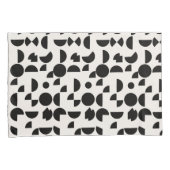 White Modern Elegant Geometric Tribal Kissenbezug (Vorderseite-Rechts)