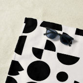 White Modern Elegant Geometric Tribal Strandtuch (Beispiel)