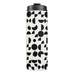 White Modern Elegant Geometric Tribal Thermosbecher