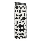 White Modern Elegant Geometric Tribal Thermosbecher (Nach rechts gedreht)