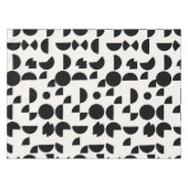White Modern Elegant Geometric Tribal Tischdecke (Vorderseite (Horizontal))