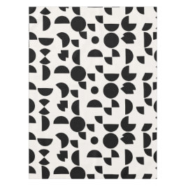 White Modern Elegant Geometric Tribal Tischdecke