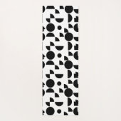 White Modern Elegant Geometric Tribal Yogamatte (Rückseite)