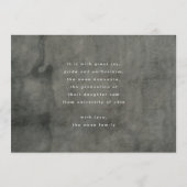 White Modern Elegante Botanicals Grad Foto Party Einladung (Rückseite)