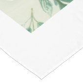 White Modern Eucalyptus Leaf Spring Tablecloth Tischdecke (Schrägansicht)
