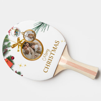 White Modern Frohe Weihnachts Ping Pong Paddles Pa Tischtennis Schläger