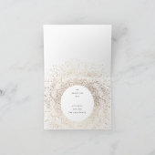 White Modern Gold Foil Botanicals Grad Foto Dankeskarte (Innenseite)