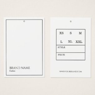 White Modern Hang Tags