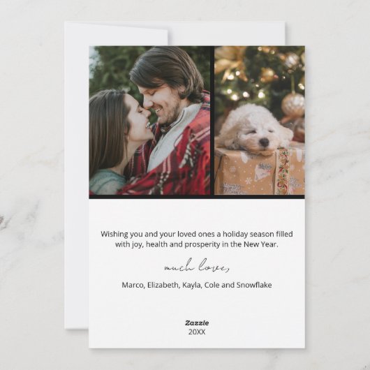 WHITE Modern Jodern Minimalistische Weihnachten (Rückseite)