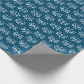 White Modern Menorah Geschenkpapier (Ecke)